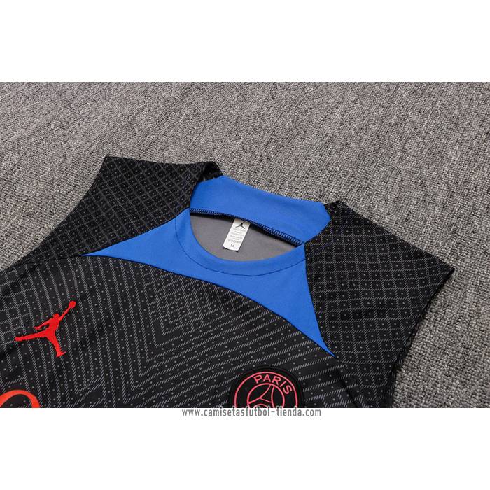 Camiseta de Entrenamiento Paris Saint-Germain Jordan 2022 2023 Sin Mangas Negro